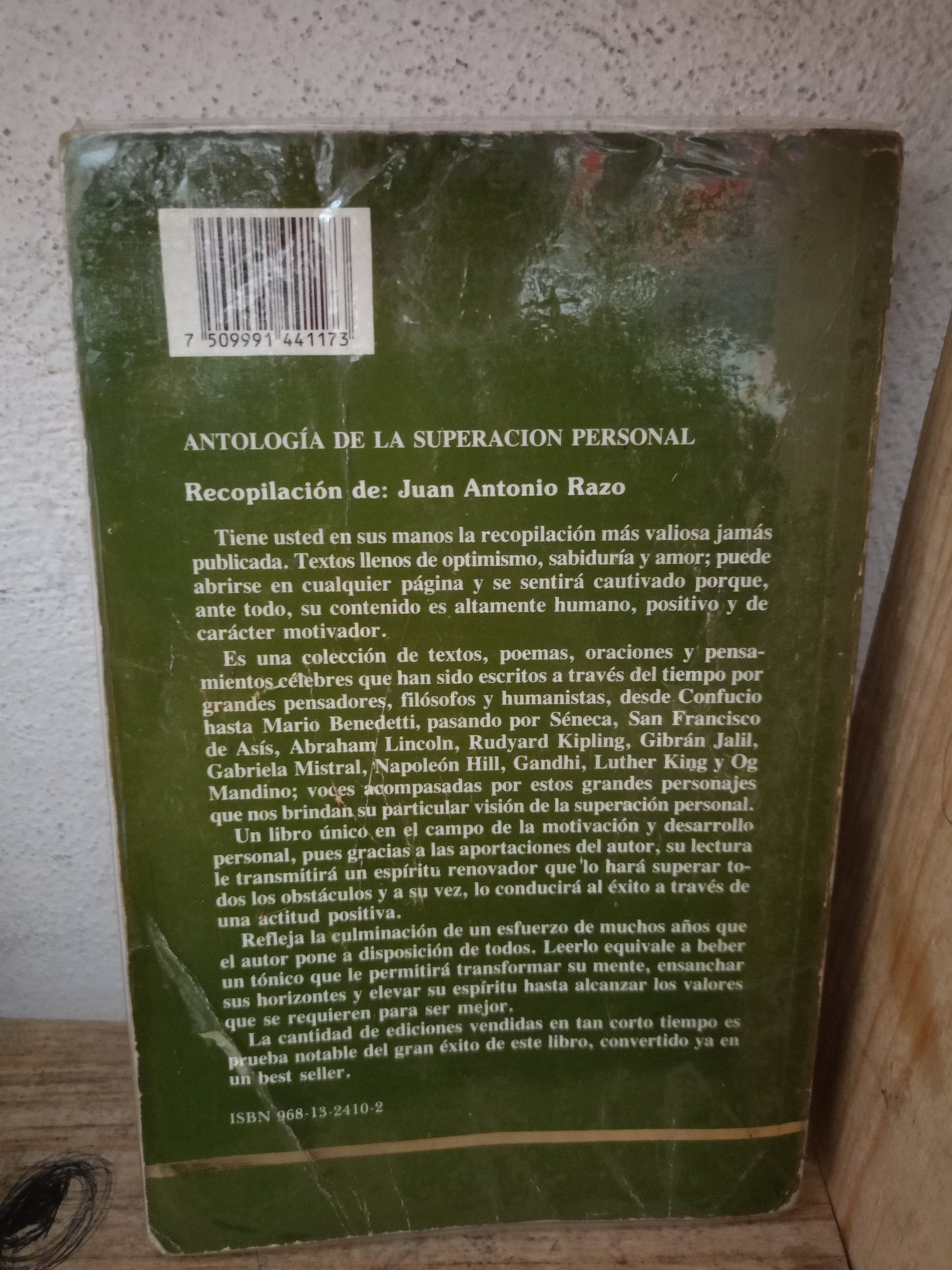 ANTOLOGÍA DE LA SUPERACIÓN PERSONAL POR JUAN ANTONIO RAZO USADO SUPERACIÓN PERSONAL LITERARIO 305