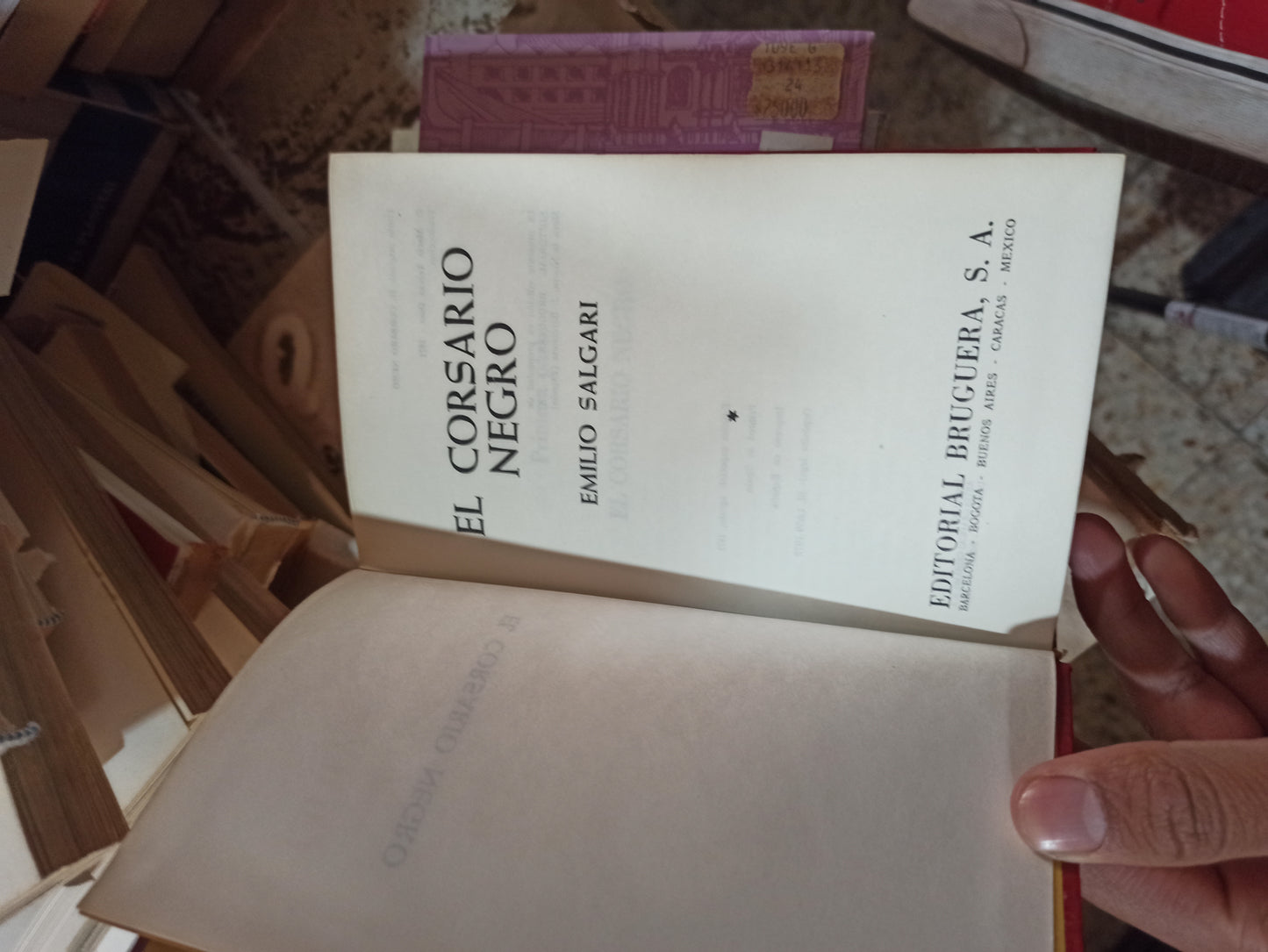 EL CORSARIO NEGROS POR EMILIO SALGARI USADO NOVELAS ALDAMA