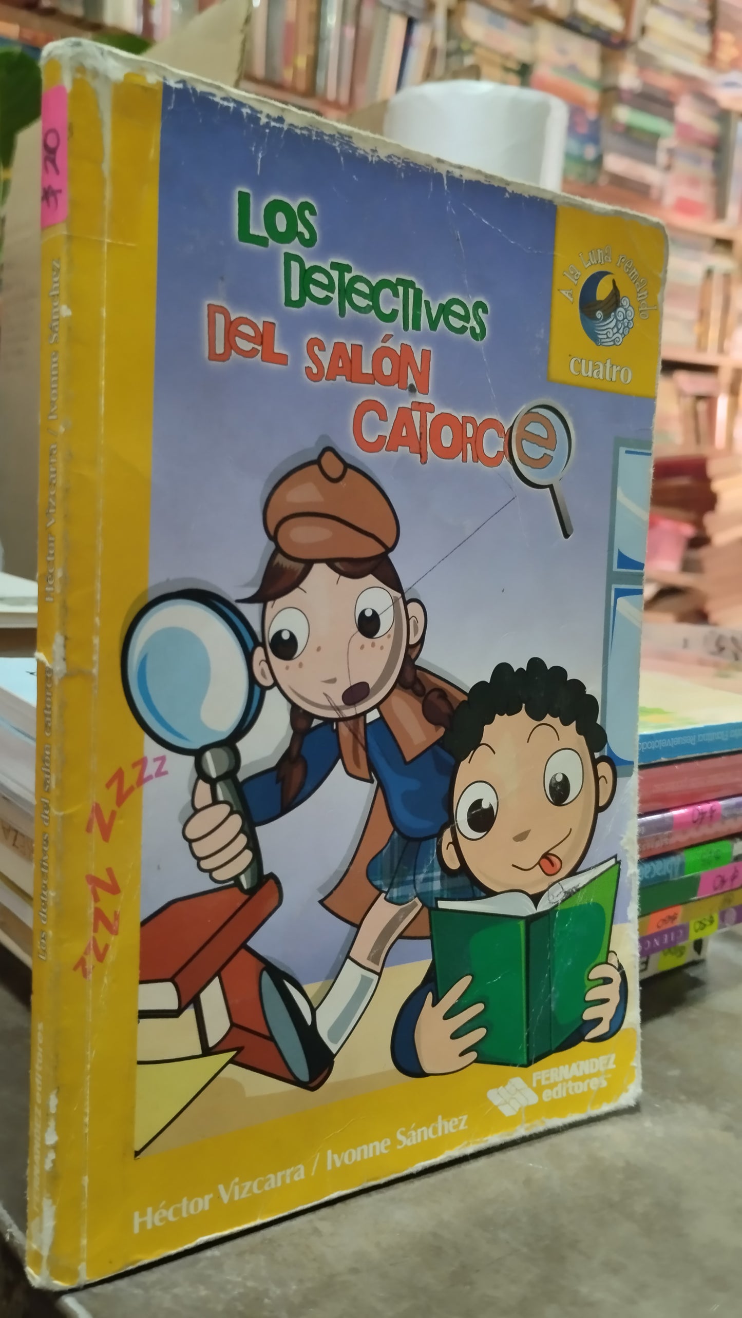 LOS DETECTIVES DEL SALON CATORCE POR HECTOR VIZCARRA LIBRO USADO INFANTIL ALDAMA