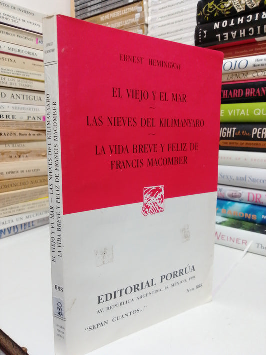 EL VIEJO Y EL MAR ,OTROS TÍTULOS POR ERNEST HEMINGWAY USADO NOVELA JUÁREZ