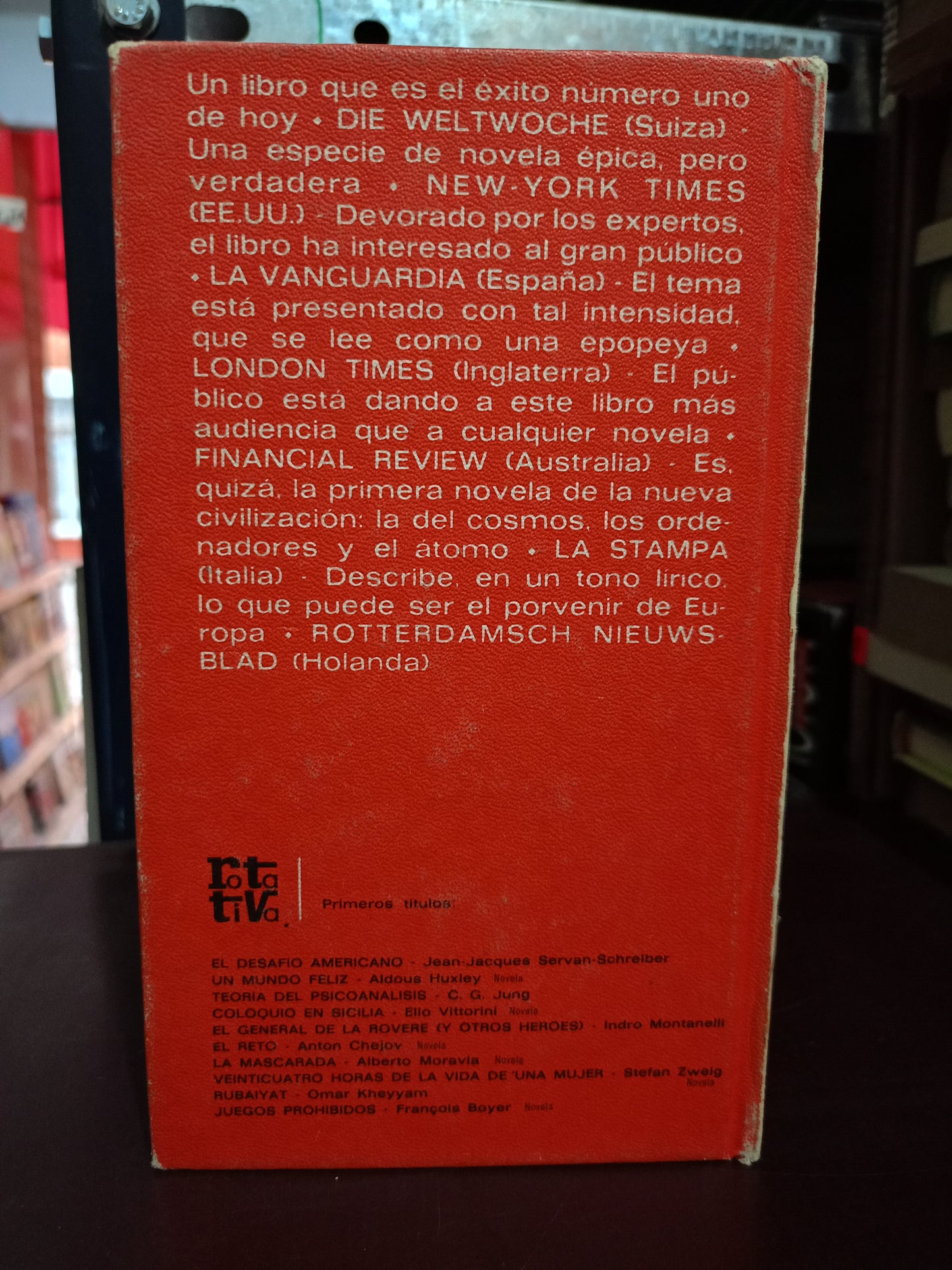EL DESAFÍO AMERICANO POR J. J. SERVAN-SCHREIBER USADO NOVELA LITERARIO 305