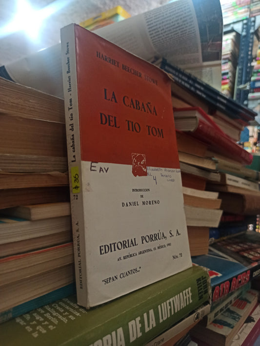 LA CABAÑA DEL TÍO TOM POR HARRIET BECHER STOWE USADO NOVELAS ALDAMA