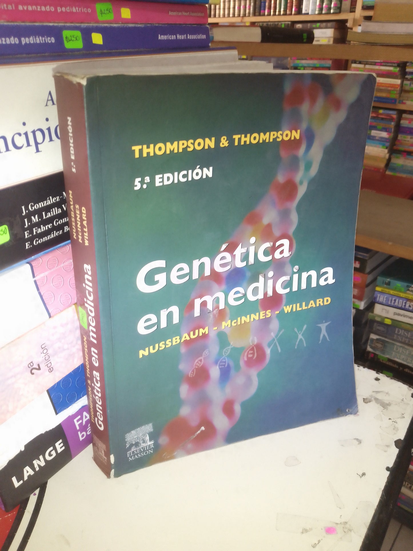 THOMPSON & THOMPSON GENÉTICA EN MEDICINA POR NUSSBAUM, MCINNES Y WILLARD USADO MEDICINA LITERARIO 207