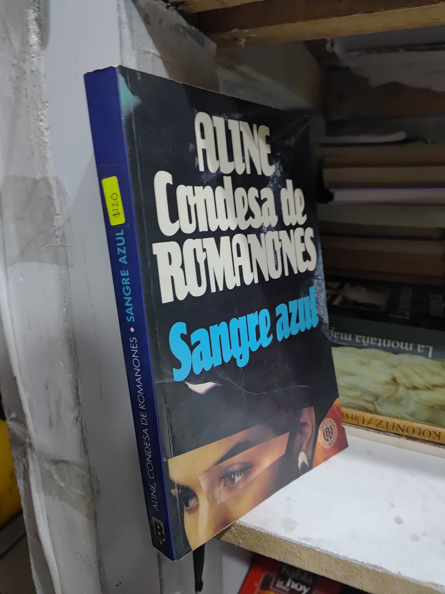SANGRE AZUL POR ALINE CONDESA DE ROMANONES USADO NOVELAS JUAREZ