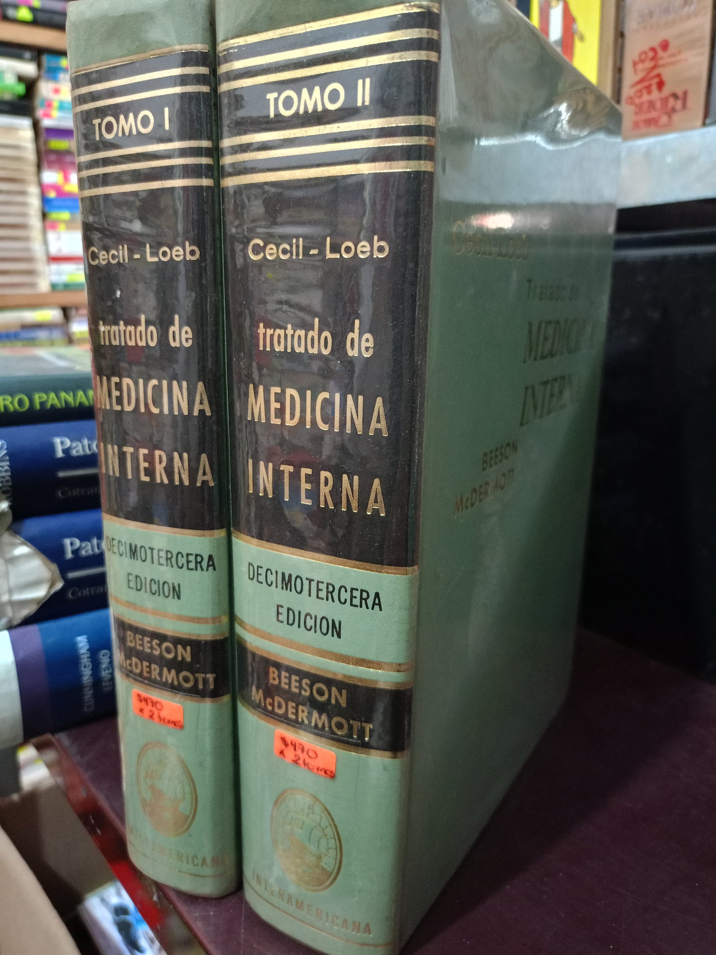 TRATADO DE MEDICINA INTERNA TOMO I Y II POR BEESON MCDERMOTT USADO SALUD LITERARIO 305