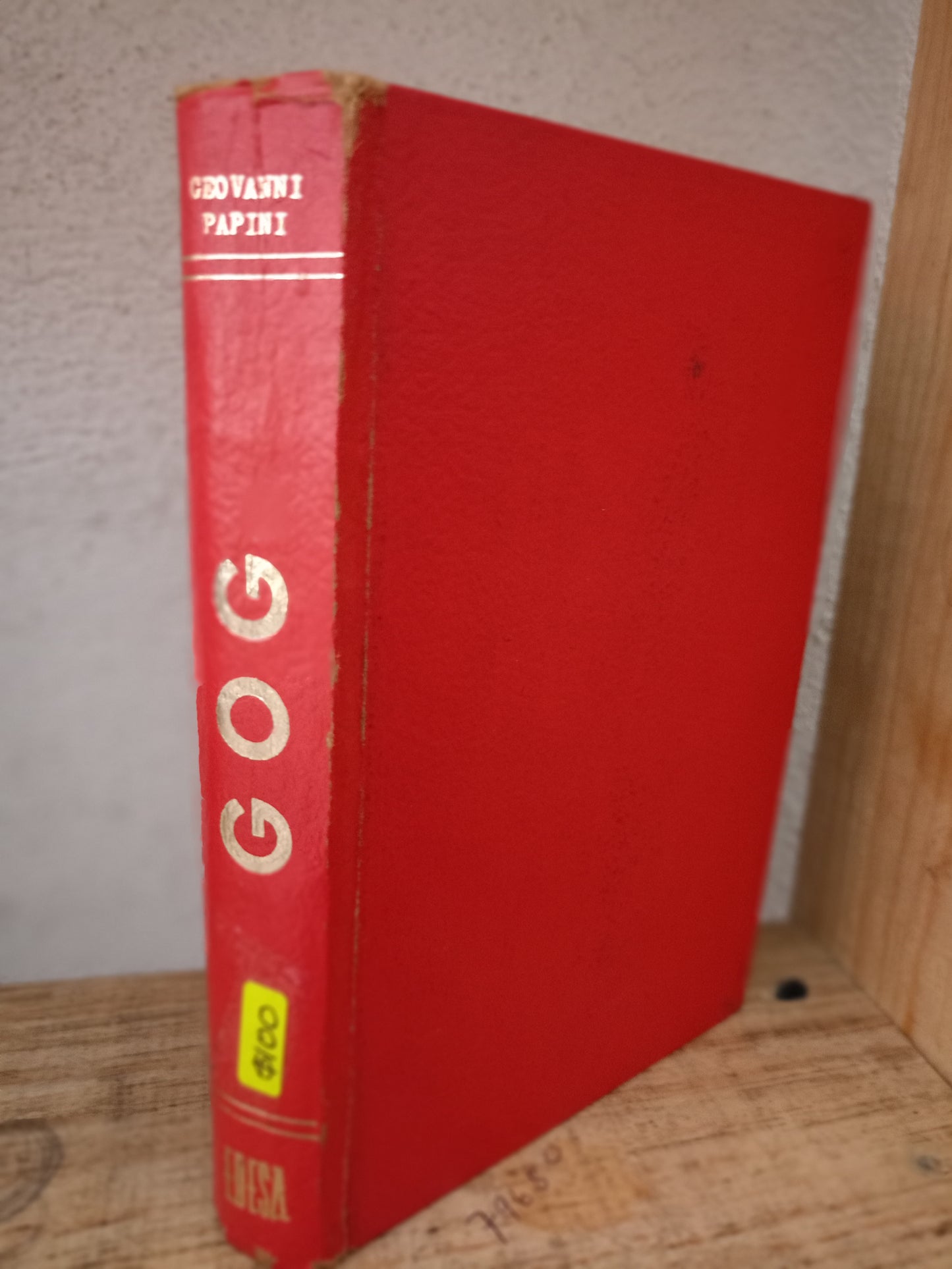 GOG GIOVANNI PAPINI USADO NOVELA LITERARIO 305