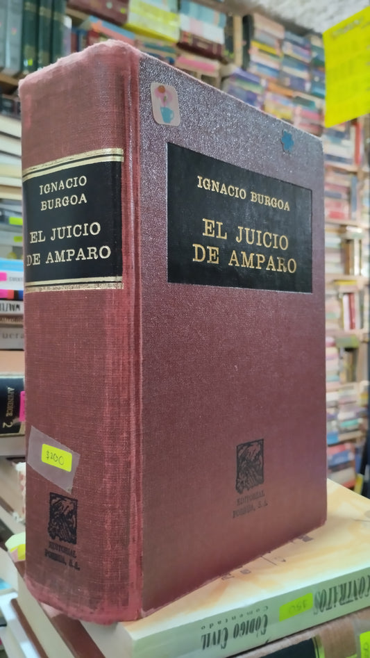 EL JUICIO DE AMPARO POR IGNACIO BURGOA LIBRO USADO DERECHO ALDAMA