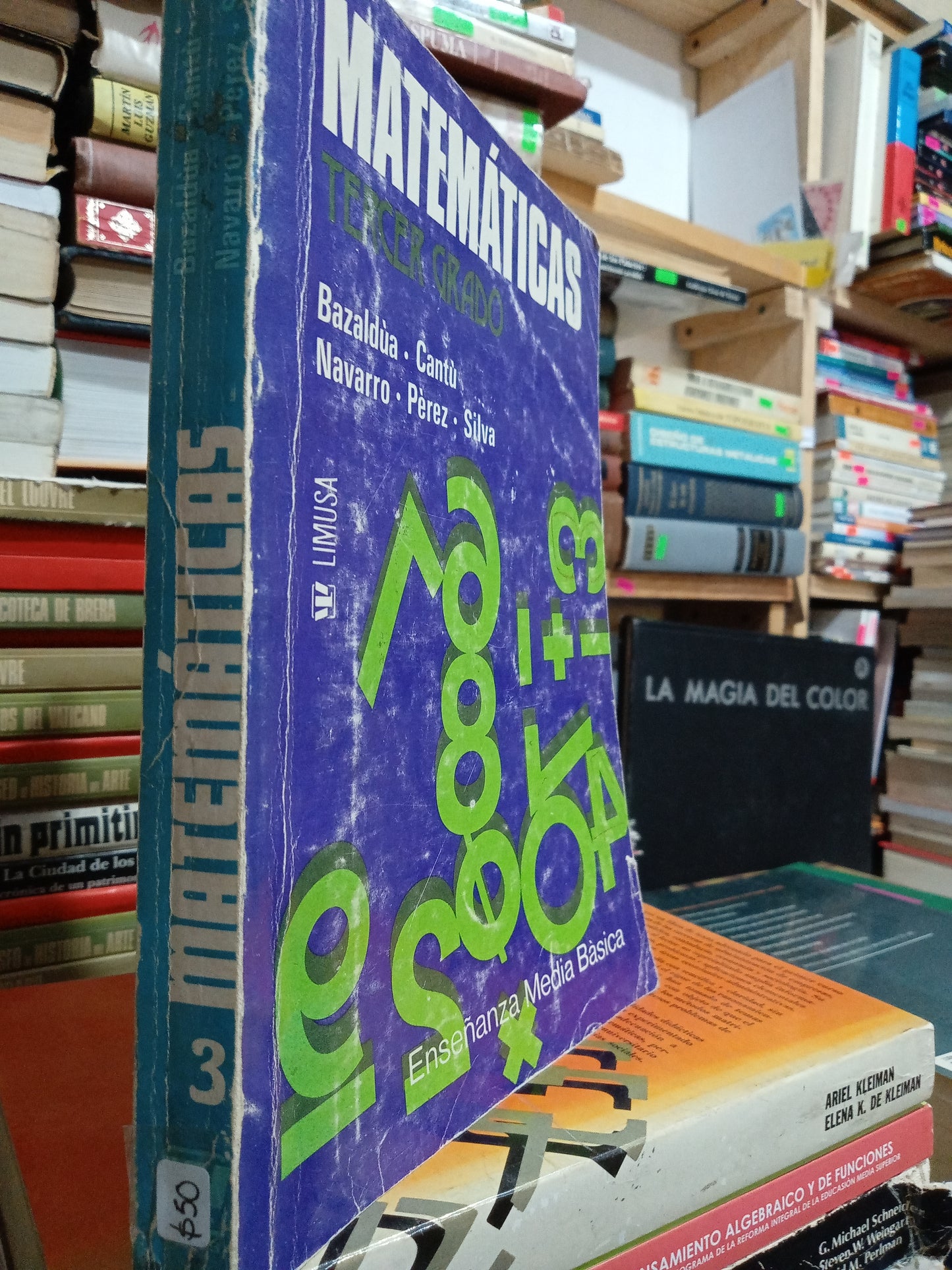 MATEMÁTICAS TERCER GRADO POR AUTORES VARIOS USADO MATEMÁTICAS JUÁREZ