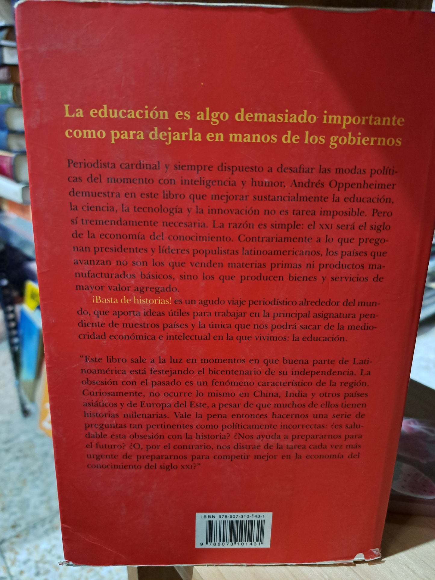 ¡BASTA DE HISTORIAS! ANDRES OPPENHEIMER USADO POLÍTICA ALDAMA