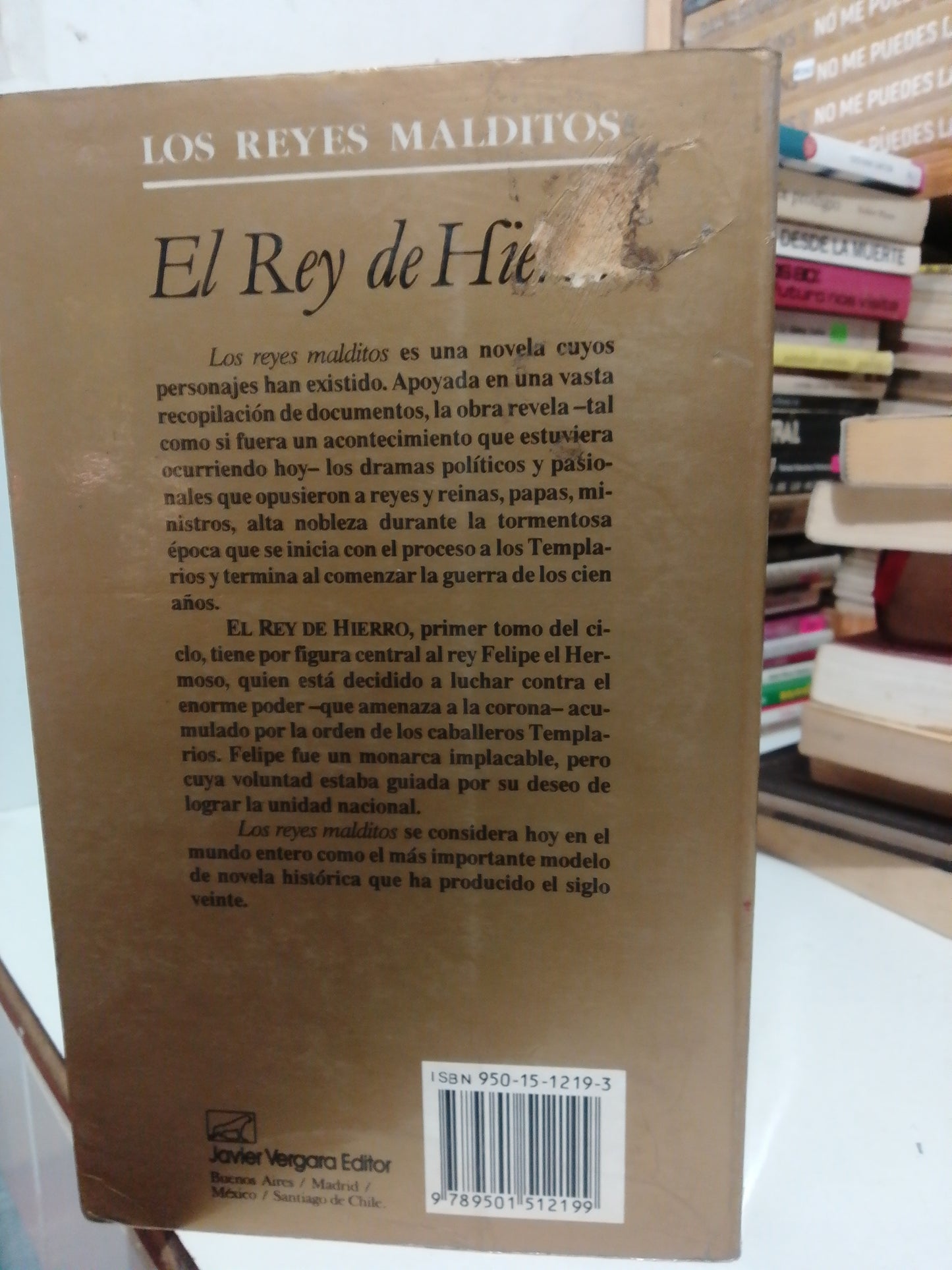 EL REY DE HIERRO POR MAURICIO DRUON USADO NOVELA JUÁREZ