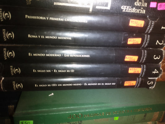 HISTORIA UNIVERSAL 5 TOMOS USADO HISTORIA LITERARIO 207