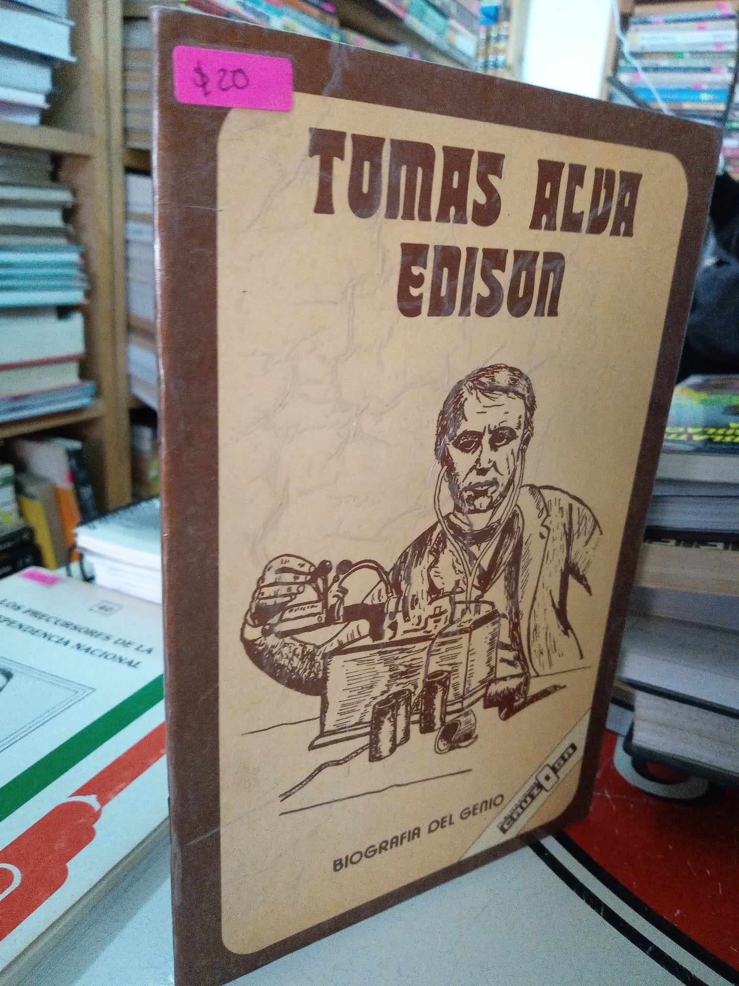 TOMAS ALVA EDISON POR BIOGRAFÍA DEL GENIO USADO HISTORIA LITERARIO 207