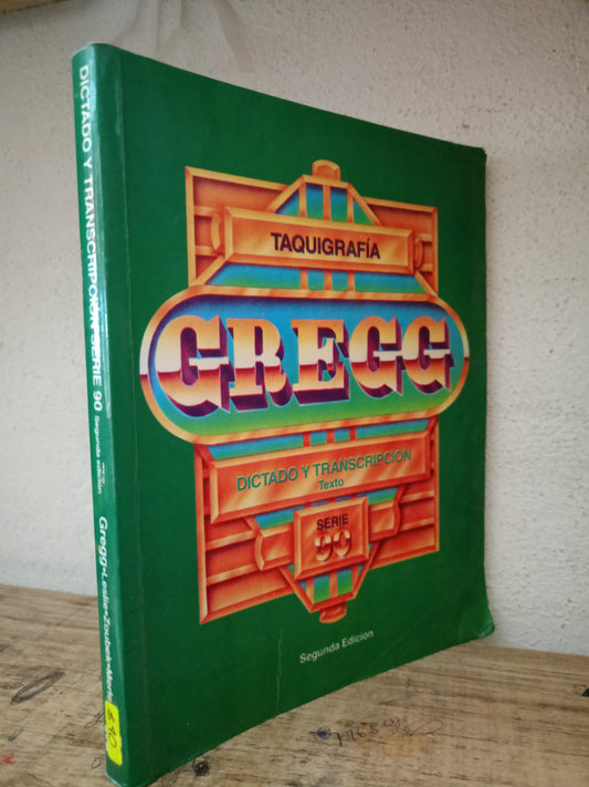 TAQUIGRAFIA GREGG DICTADO Y TRANSCRIPCION SERIA 90 USADO EDUCACIÓN LITERARIO 305