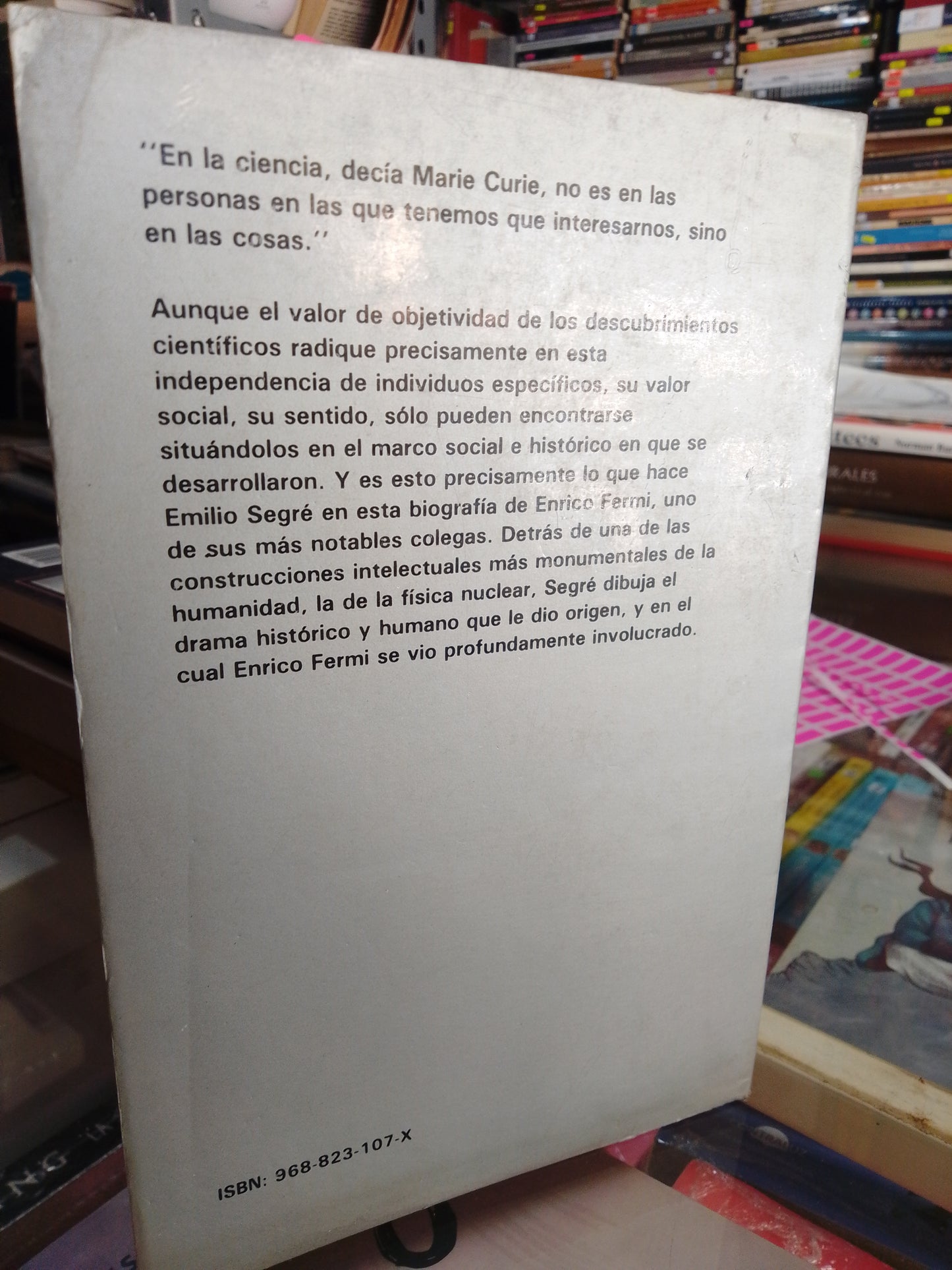 FERMI POR EMILIO SEGRE USADO NOVELA JUÁREZ