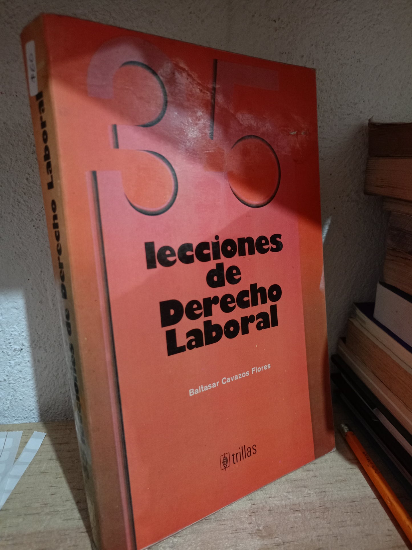LECCIONES DE DERECHO LABORAL POR BALTASAR CAVAZOS FLORES USADO DERECHO LITERARIO 305