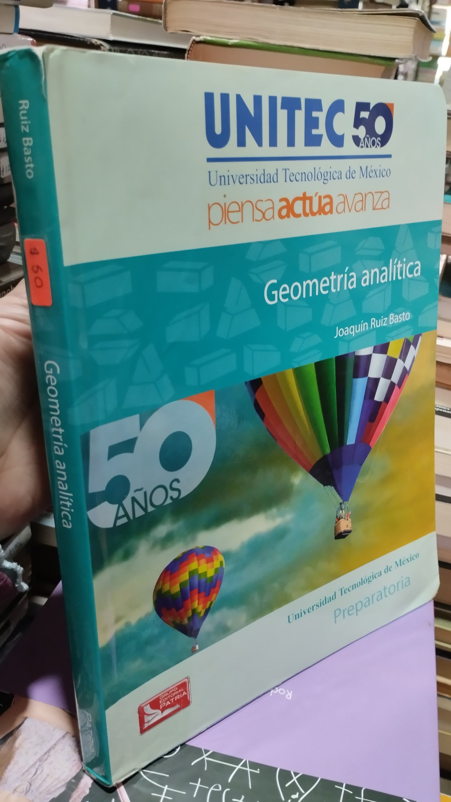 GEOMETRIA ANALITICA POR JOAQUIN RUIZ BASTO LIBRO USADO MATEMATICAS ALDAMA