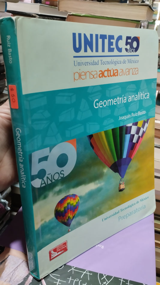 GEOMETRIA ANALITICA POR JOAQUIN RUIZ BASTO LIBRO USADO MATEMATICAS ALDAMA