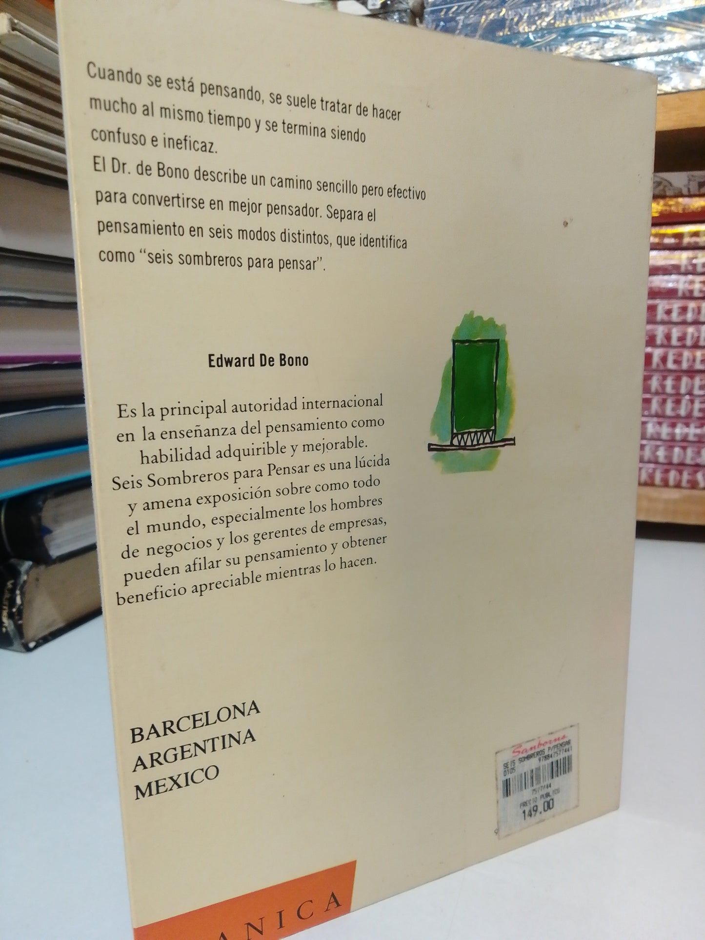 SEIS SOMBREROS PARA PENSAR POR EDWARD DE BONO USADO SUPERACIÓN PERSONAL JUÁREZ