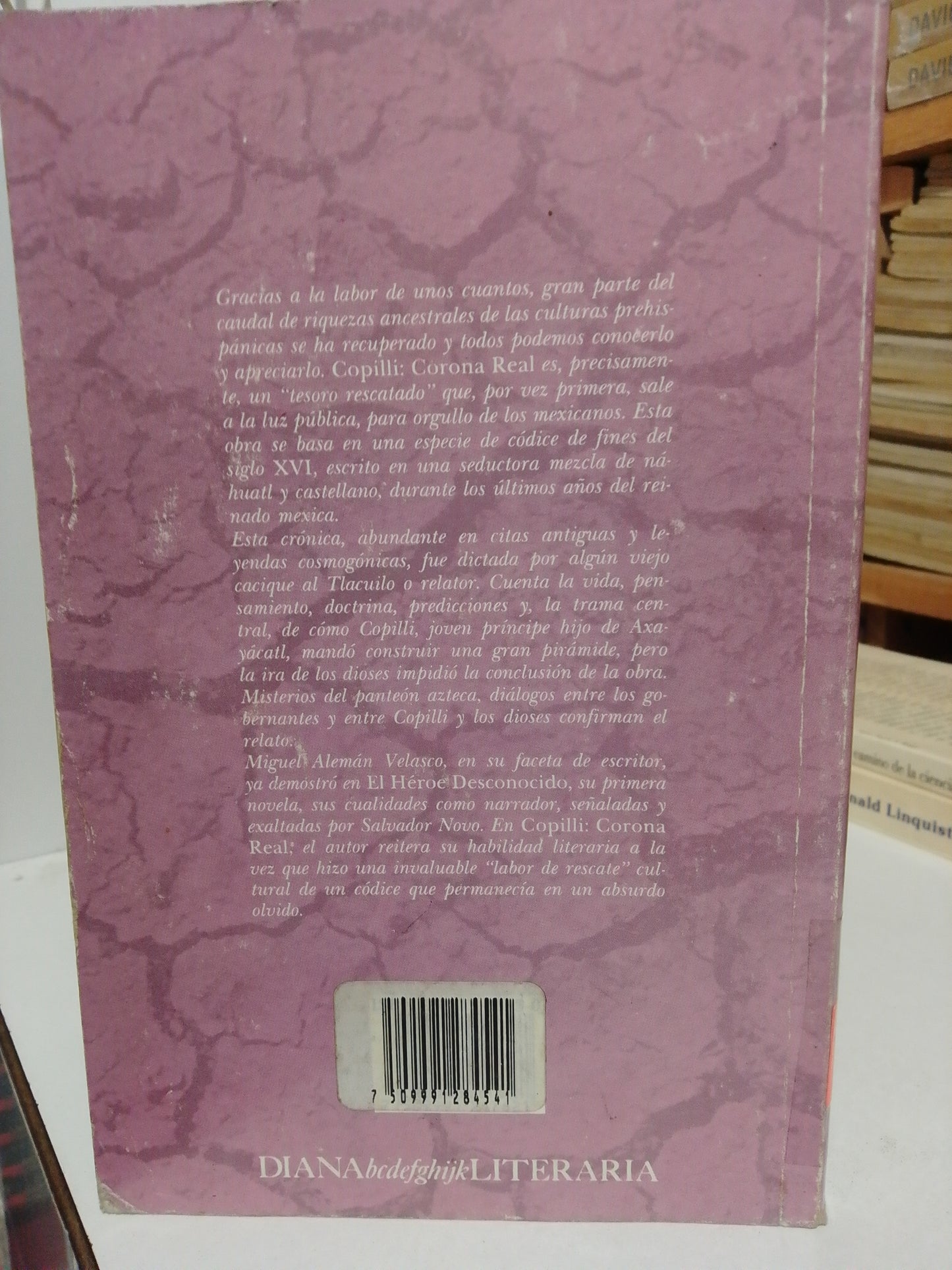 COPILLI CORONA REAL POR MIGUEL ALEMÁN VELASCO USADO NOVELA JUÁREZ