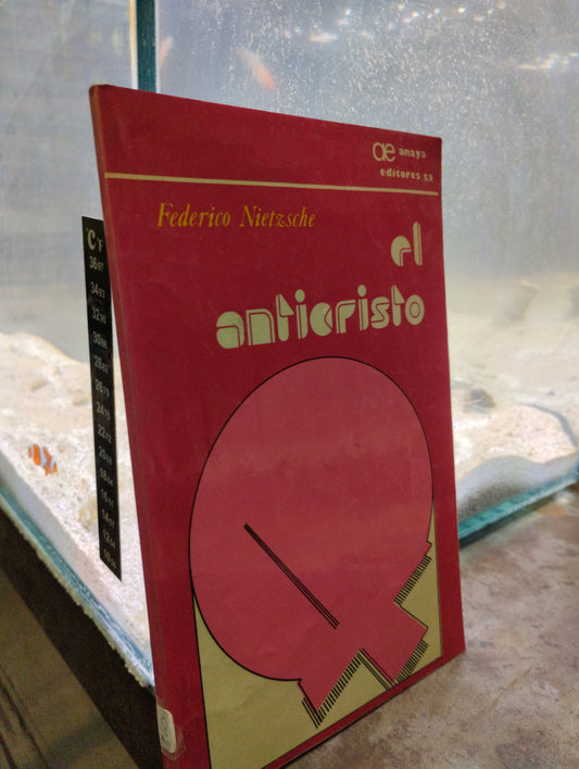 EL ANTICRISTO POR FEDERICO NIETZSCHE USADO NOVELAS ALDAMA