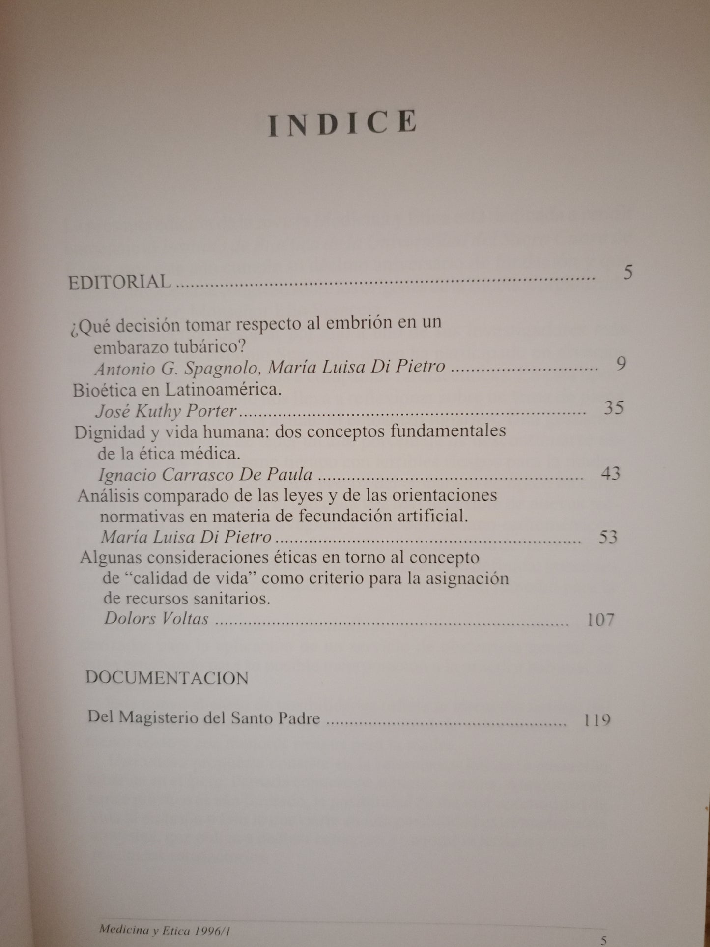 MEDICINA Y ÉTICA REVISTA INTERNACIONAL DE BIOÉTICA, DEONTOLOGÍA Y ÉTICA MÉDICA USADO DERECHO LITERARIO 305