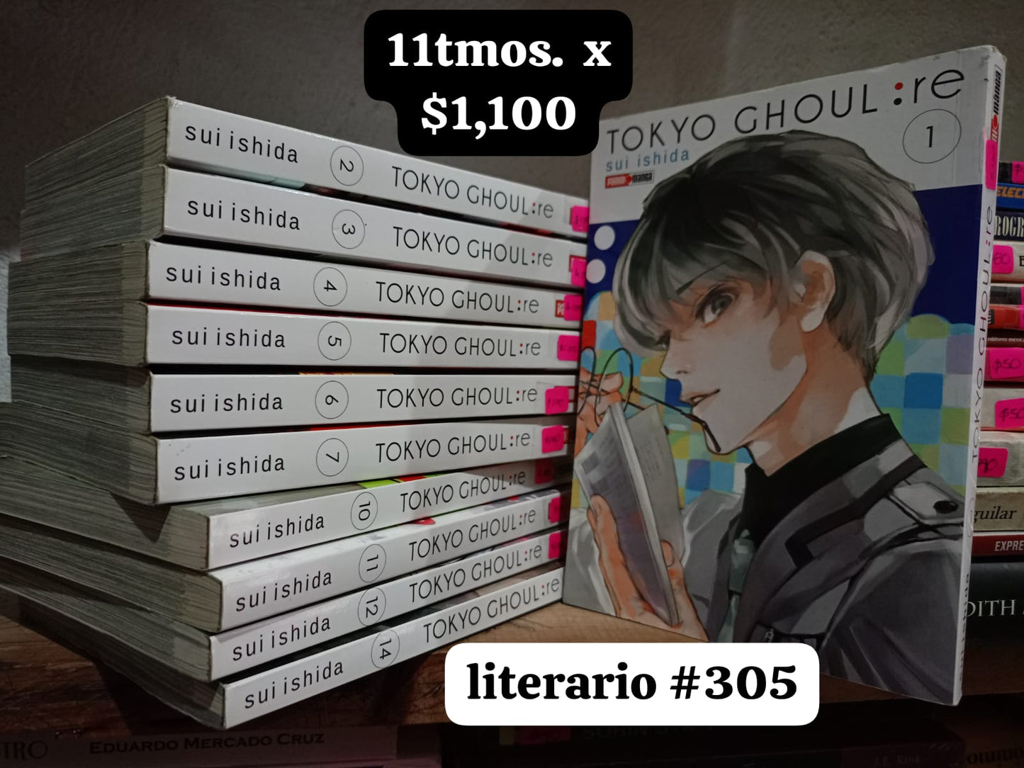 TOKYO GHOUL RE SUI ISHIDA 11TMOS USADO NOVELA LITERARIO 305