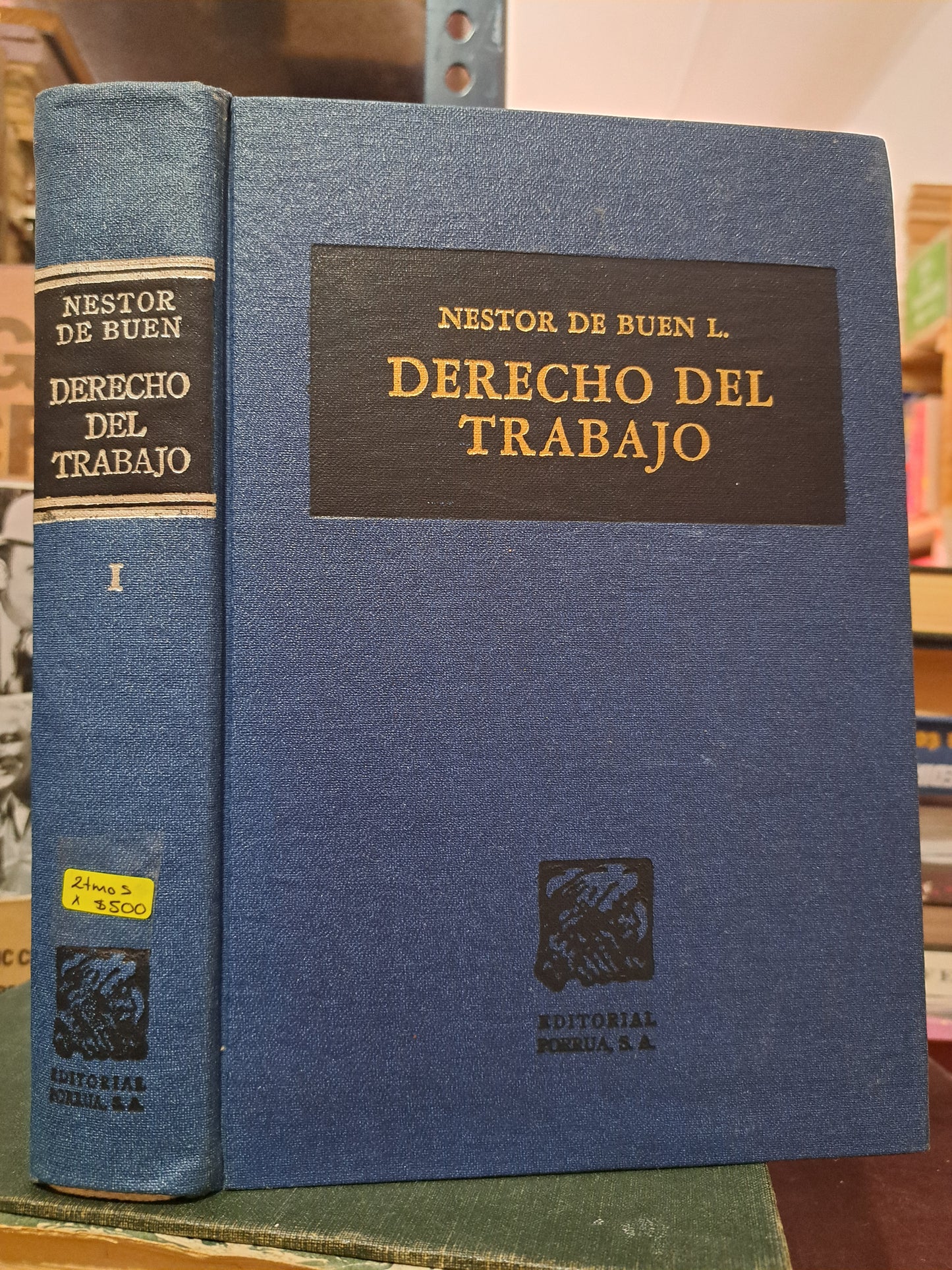 DERECHO DEL TRABAJO TOMO I Y II NÉSTOR DE BUEN L. USADO DERECHO LITERARIO 305