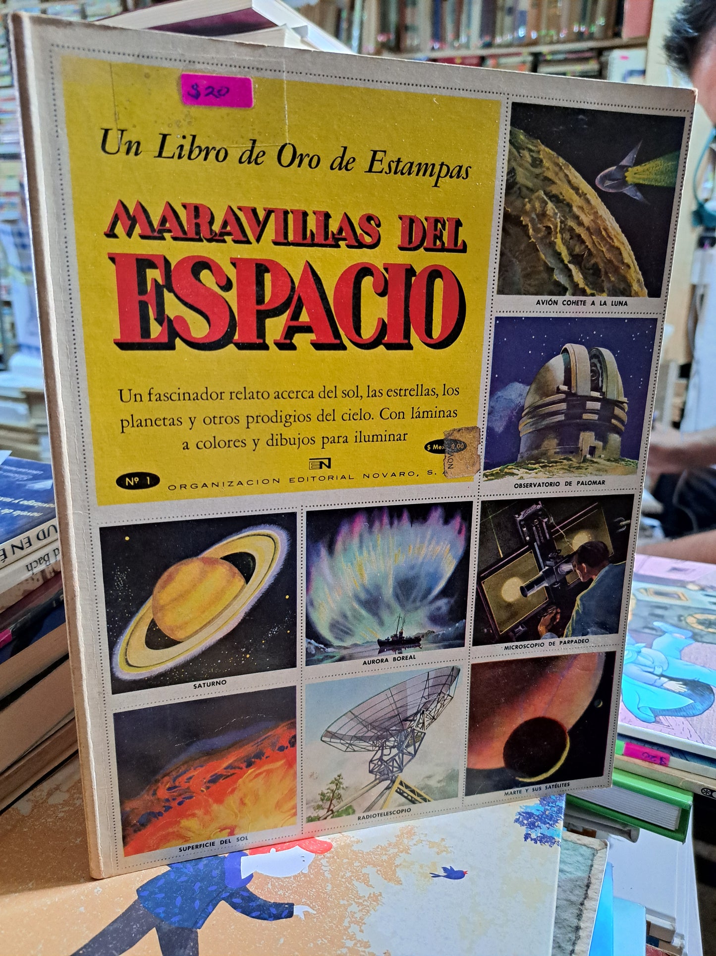 MARAVILLAS DEL ESPACIO UN LIBRO DE ORO DE ESTAMPAS USADO INFANTIL ALDAMA