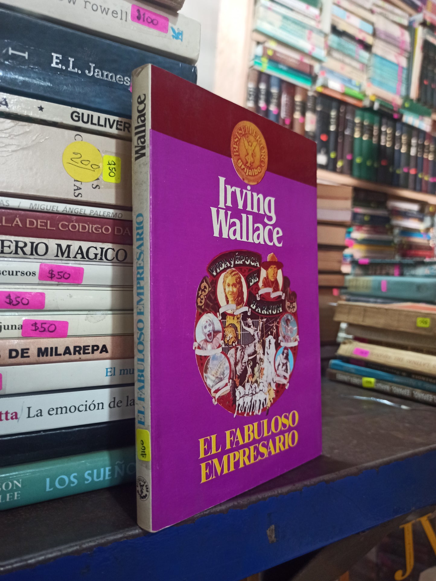 EL FABULOSO EMPRESARIO POR IRVING WALLACE USADO NOVELAS ALDAMA