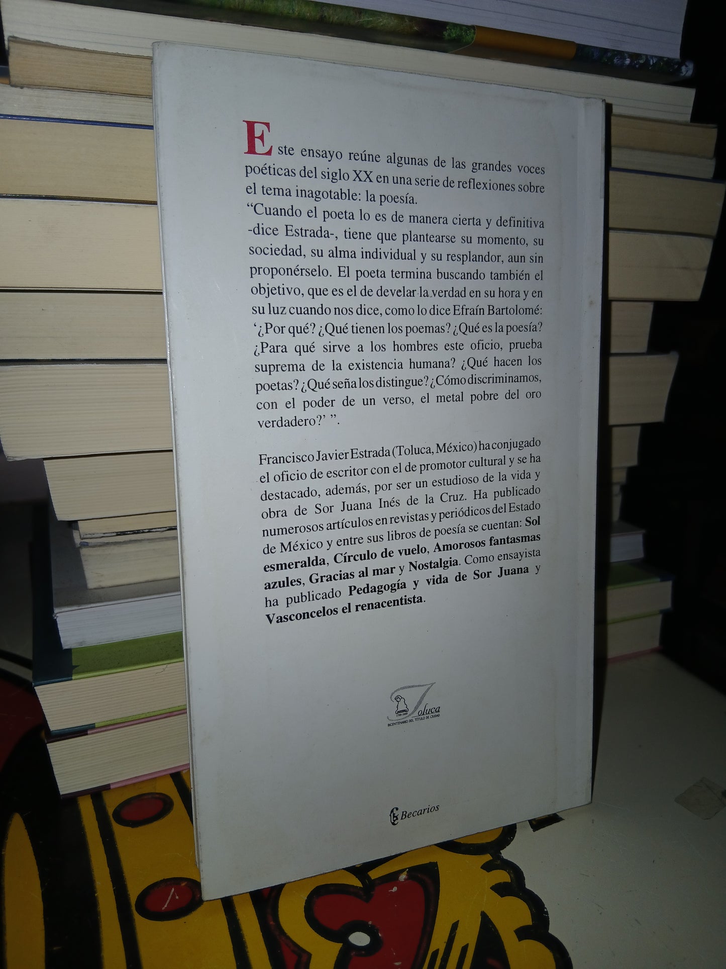 COMO UN HILO DE SANGRE ES LA POESÍA POR FRANCISCO JAVIER ESTRADA USADO NOVELA LITERARIO 207