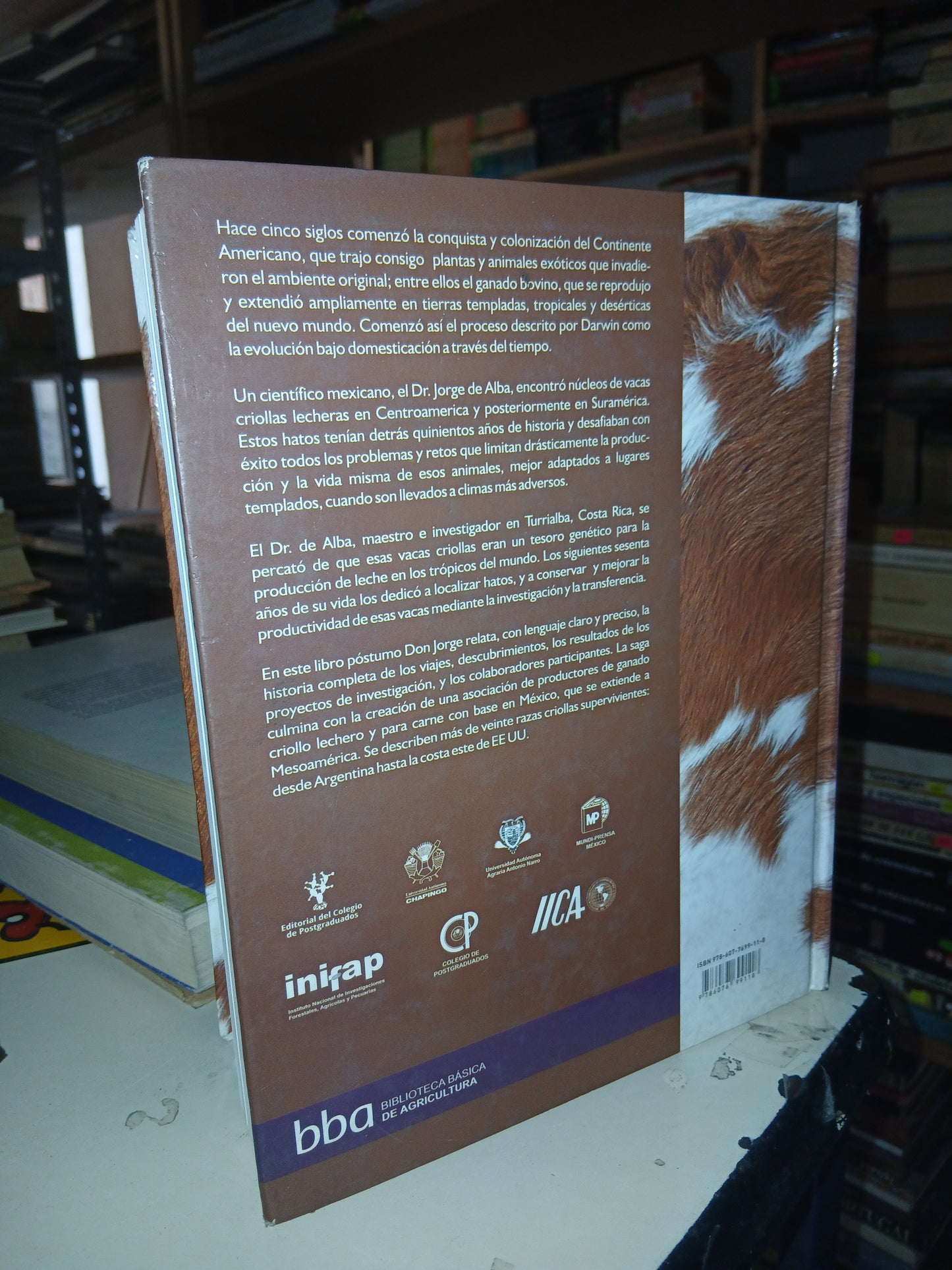 EL LIBRO DE LOS BOVINOS CRIOLLOS DE AMÉRICA POR JORGE DE ALBA MARTINEZ USADO AGRARIA LITERARIO 207