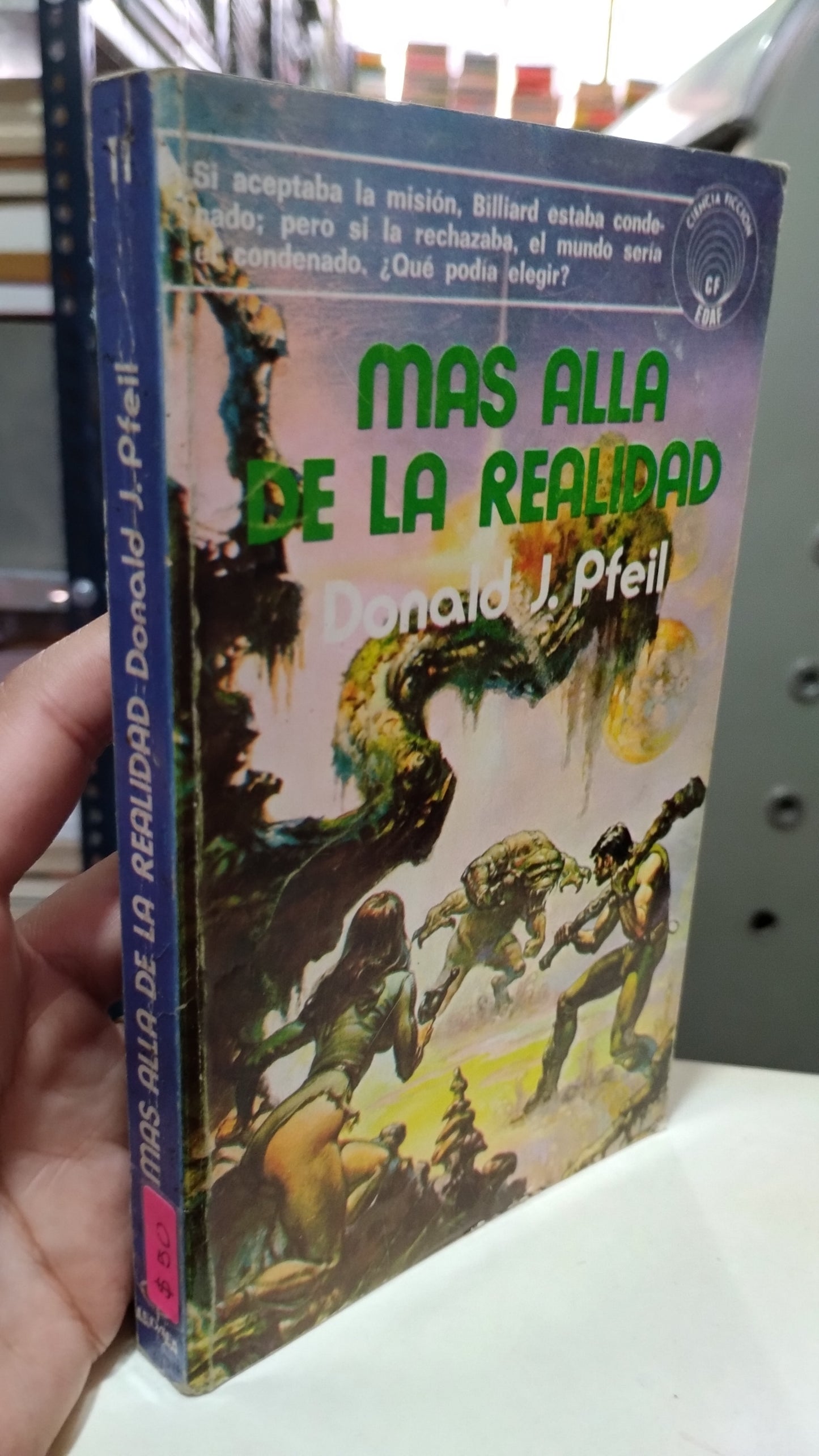 MAS ALLA DE LA REALIDAD POR DONALD J PFEIL LIBRO USADO NOVELAS ALDAMA