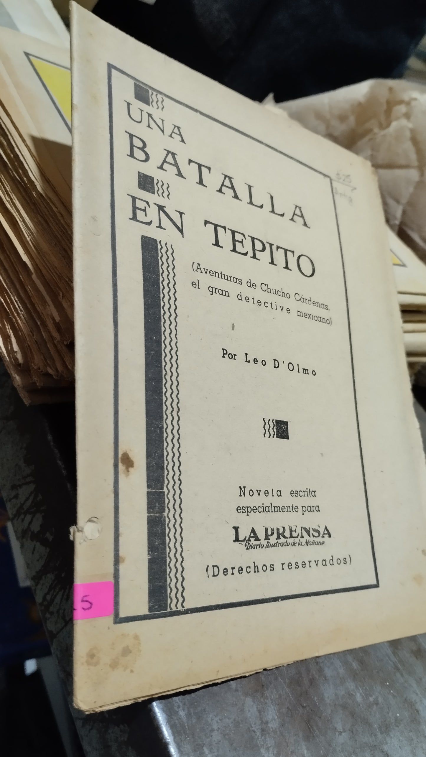 UNA BATALLA EN TIEMPO POR LEO D OLMO LIBRO USADO ANTIGUO ALDAMA