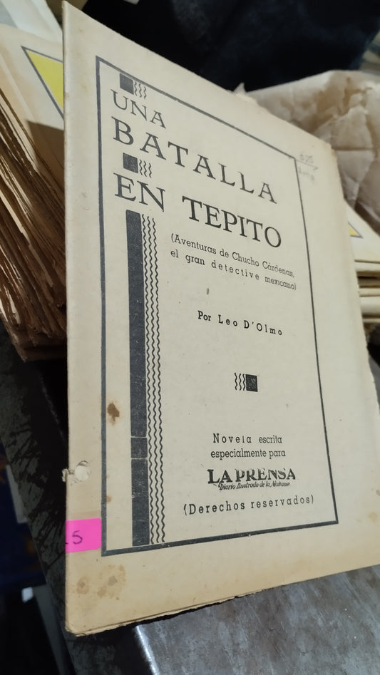 UNA BATALLA EN TIEMPO POR LEO D OLMO LIBRO USADO ANTIGUO ALDAMA