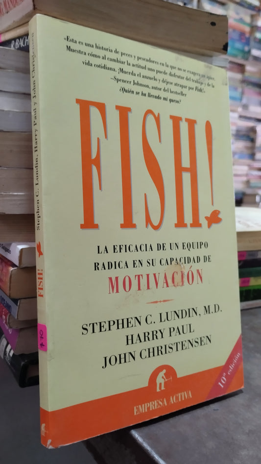 FISH POR STEPHEN C LUNDIN LIBRO USADO SUPERACION PERSONAL ALDAMA