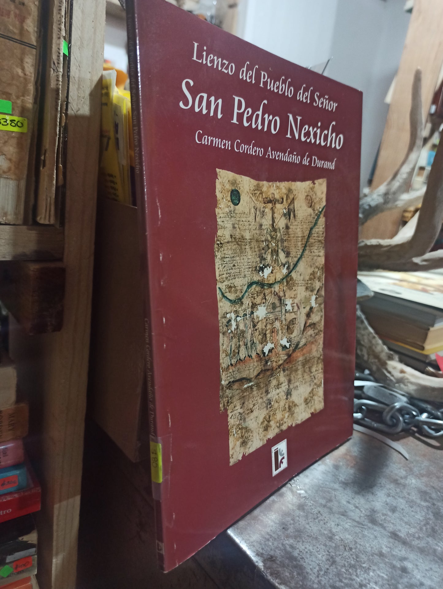 LIENZO DEL PUEBLO DEL SEÑOR  SAN PEDRO NEXICHO POR CARMEN CORDERO AVENDAÑO DE DURAND USADO HISTORIA ALDAMA