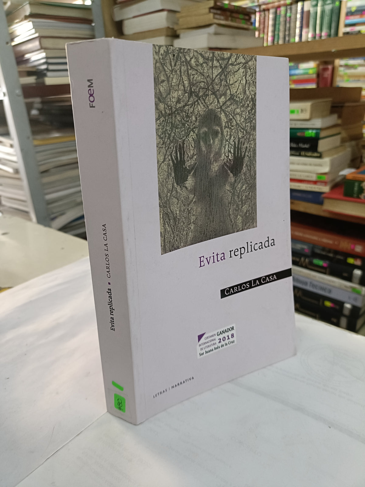 EVITA REPLICADA POR CARLOS LA CASA USADO NOVELA LITERARIO 207