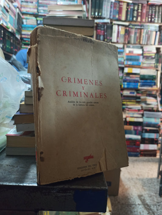 CRIMENES Y CRIMINALES POR J. C. DOUTHWAITE USADO ANTIGUOS ALDAMA
