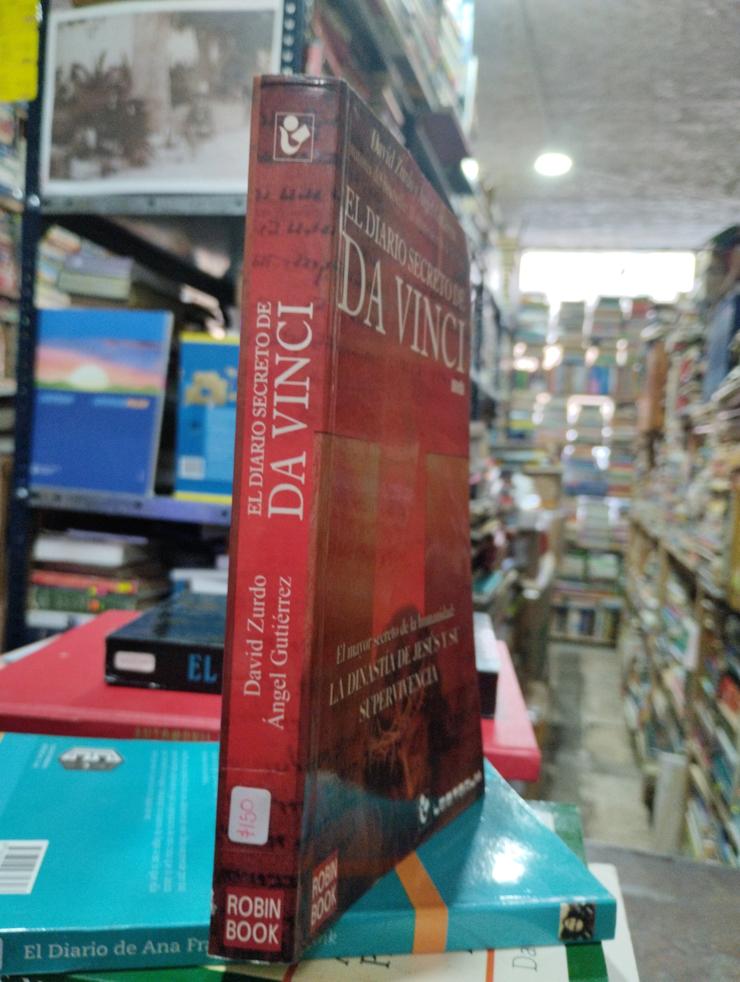 EL DIARIO SECRETO DE DA VINCI POR DAVID ZURDO Y ANGEL GUTIERREZ USADO NOVELAS ALDAMA