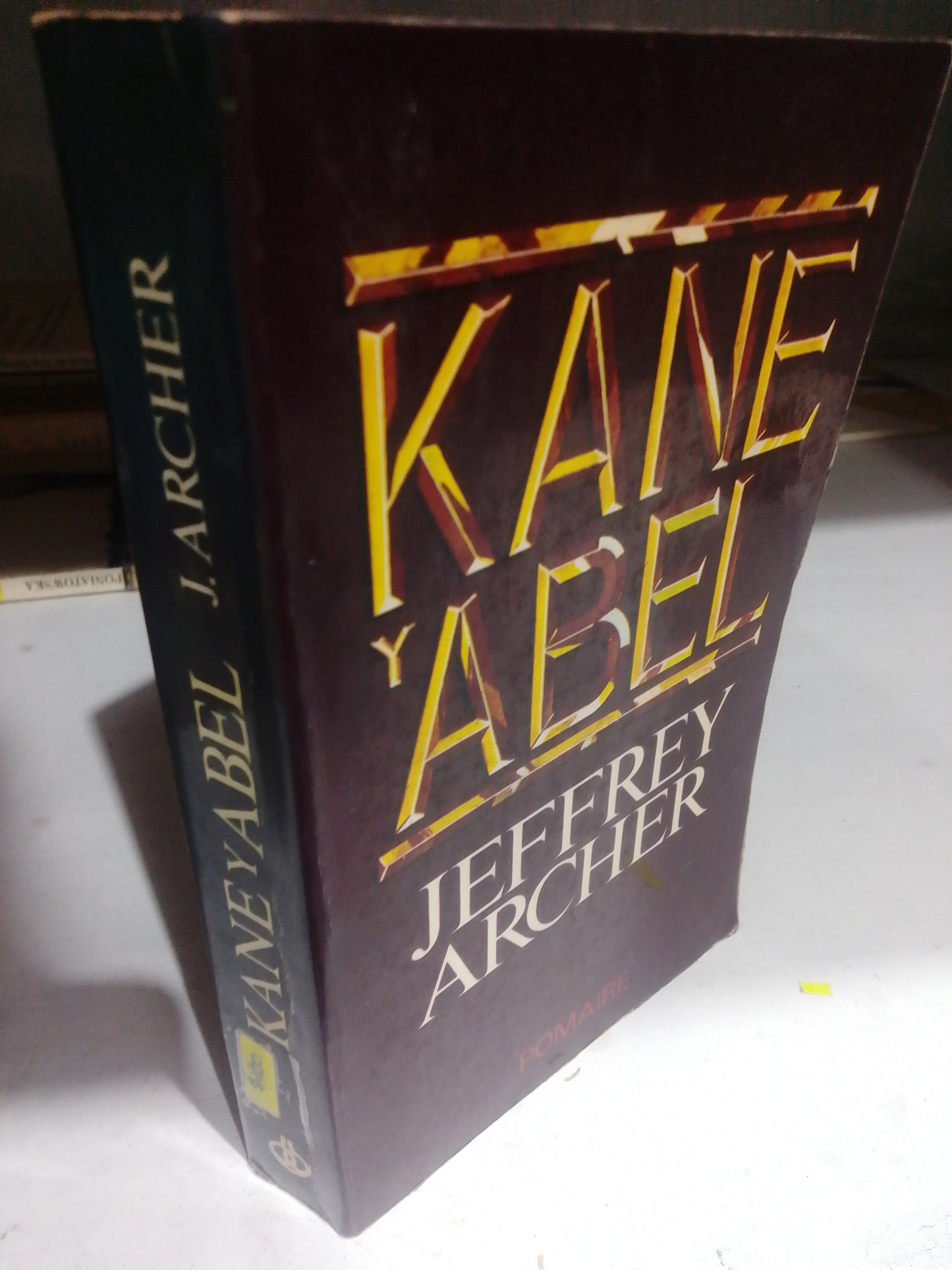 KANE Y ABEL POR JEFFREY ARCHER USADO NOVELA JUAREZ