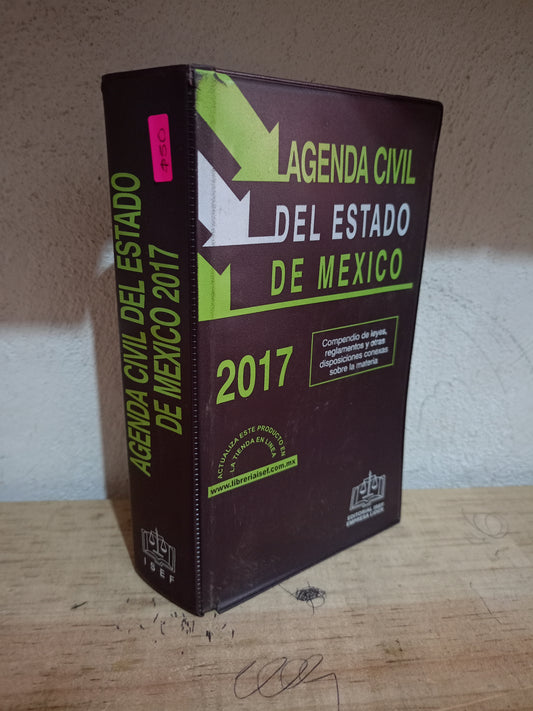 AGENDA CIVIL DEL ESTADO DE MÉXICO 2017 USADO DERECHO LITERARIO 305