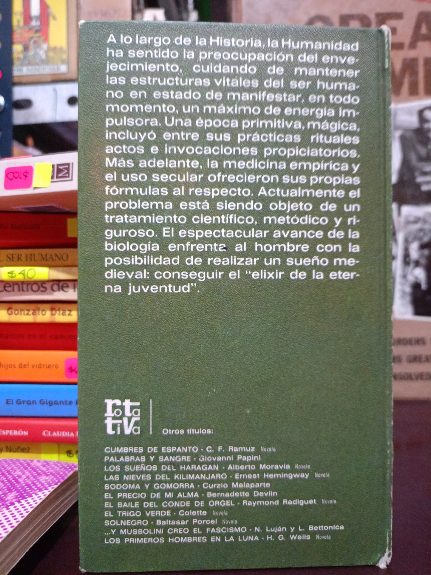 REJUVENECIMIENTO LA HISTORIA DE UNA IDEA ERICK J. TRIMMER USADO NOVELA LITERARIO 305