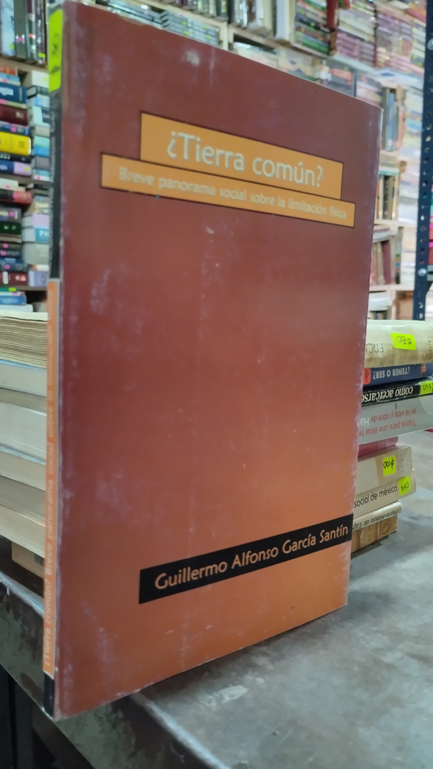 TIERRA COMUN BREVE PANORAMA SOCIAL SOBRE LA LIMITACION FISICA POR GUILLERMO ALFONSO GARCIA SANTIN LIBRO USADO SOCIOLOGIA ALDAMA
