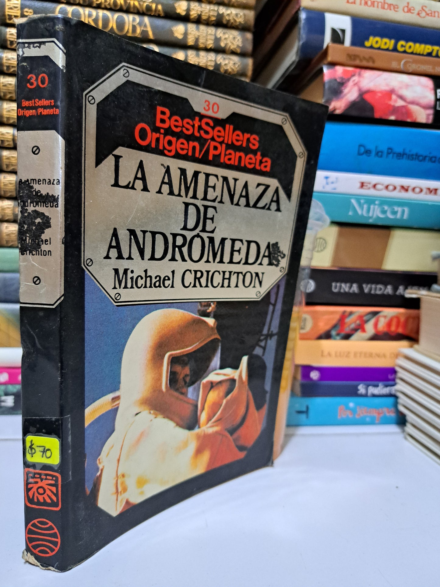 LA AMENAZA DE ANDROMEDA#30  MICHAEL CRICHTON USADO NOVELA JUÁREZ