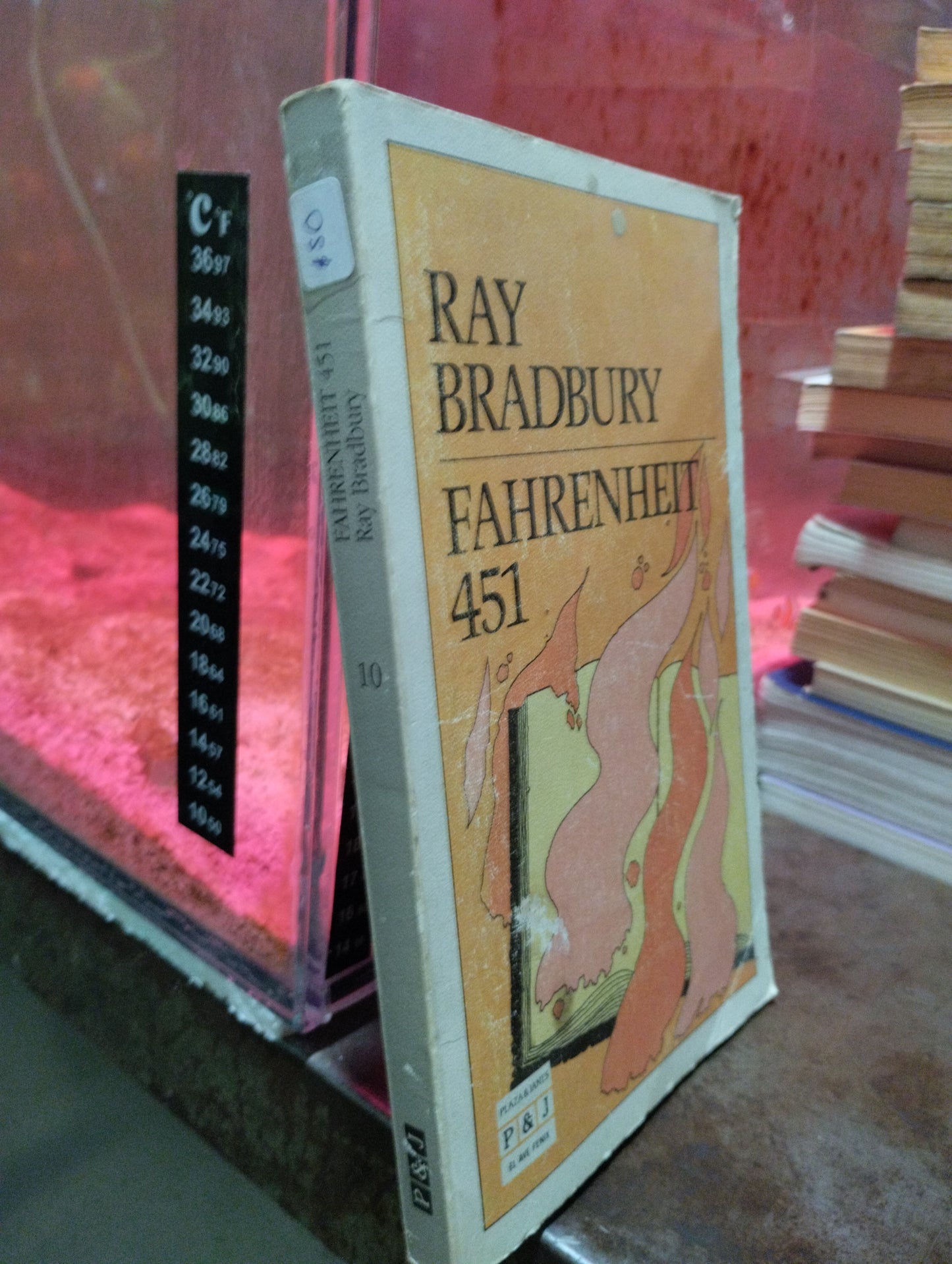 FAHRENHEIT 451 POR RAY BRADBURY USADO NOVELAS ALDAMA