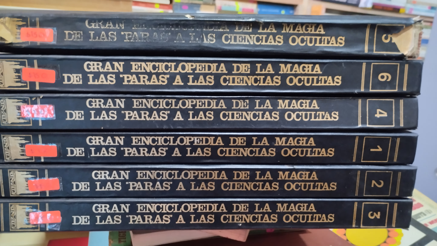 GRAN ENCICLOPEDIA DE LA MAGIA DE LAS PARAS A LAS CIENCIAS OCULTAS 6 TOMOS LIBRO USADO ESOTERISMO ALDAMA