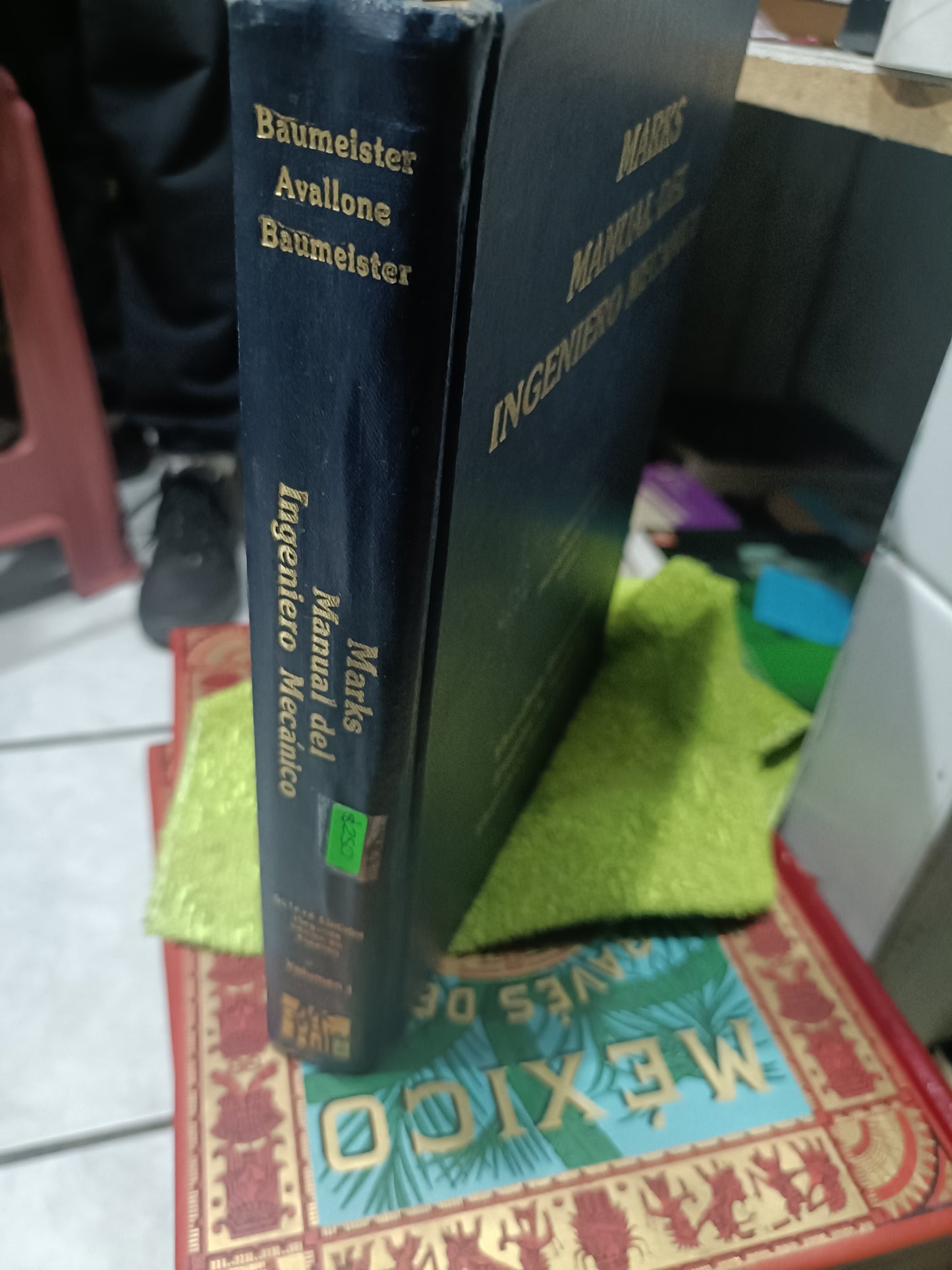 MARKS MANUAL DEL INGENIERO MECANICO POR THEODORE BAUMEISTER USADO MATEMÁTICAS JUAREZ