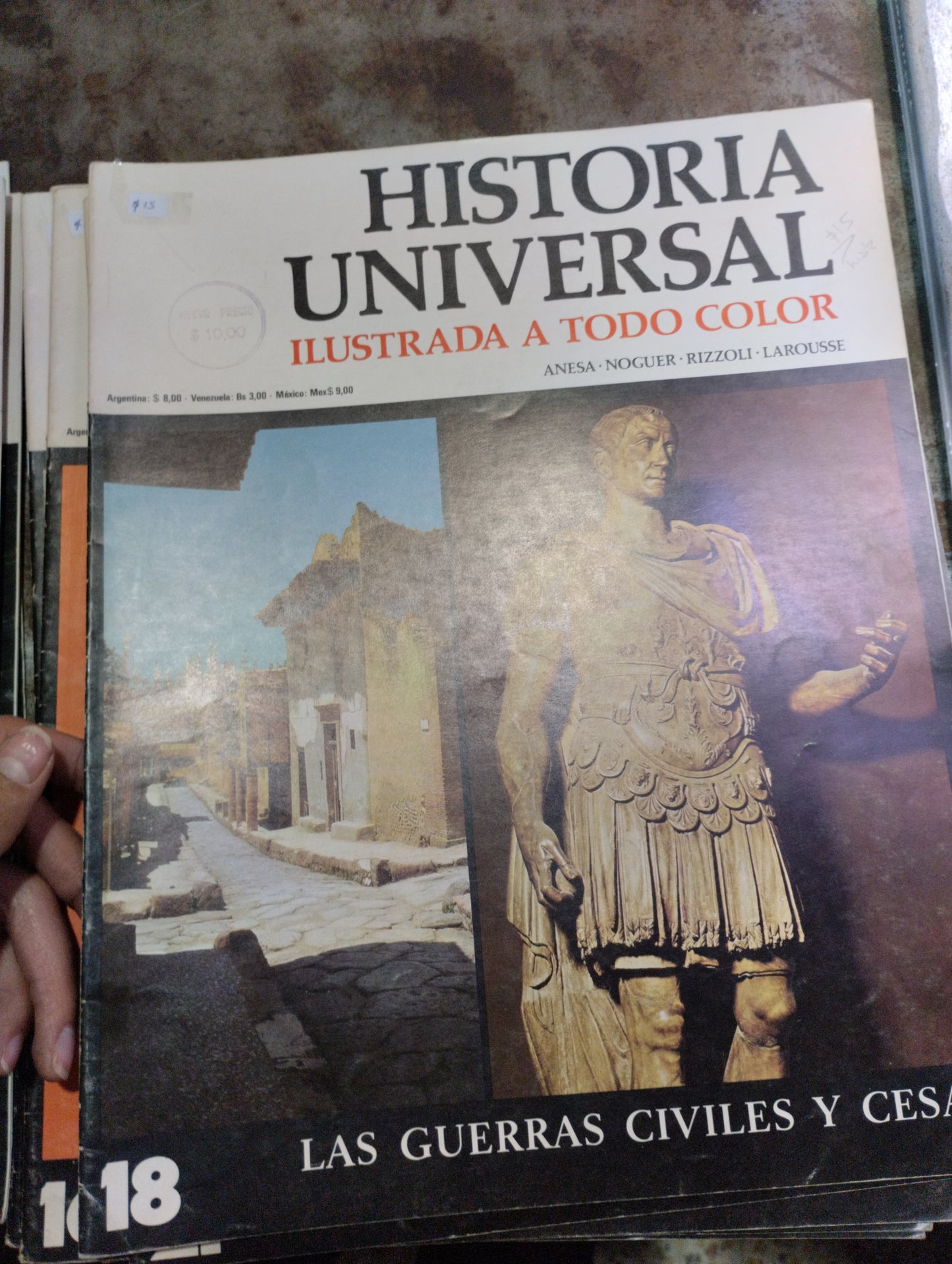 HISTORIA UNIVERSAL ILUSTRADA A TODO COLOR POR ANESA NOGUER RIZZOLI LAROUSSE USADO ARTE ALDAMA