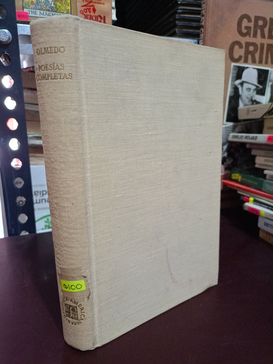 POESÍAS COMPLETAS DE JOSÉ JOAQUÍN DE OLMEDO USADO POESIA LITERARIO 305