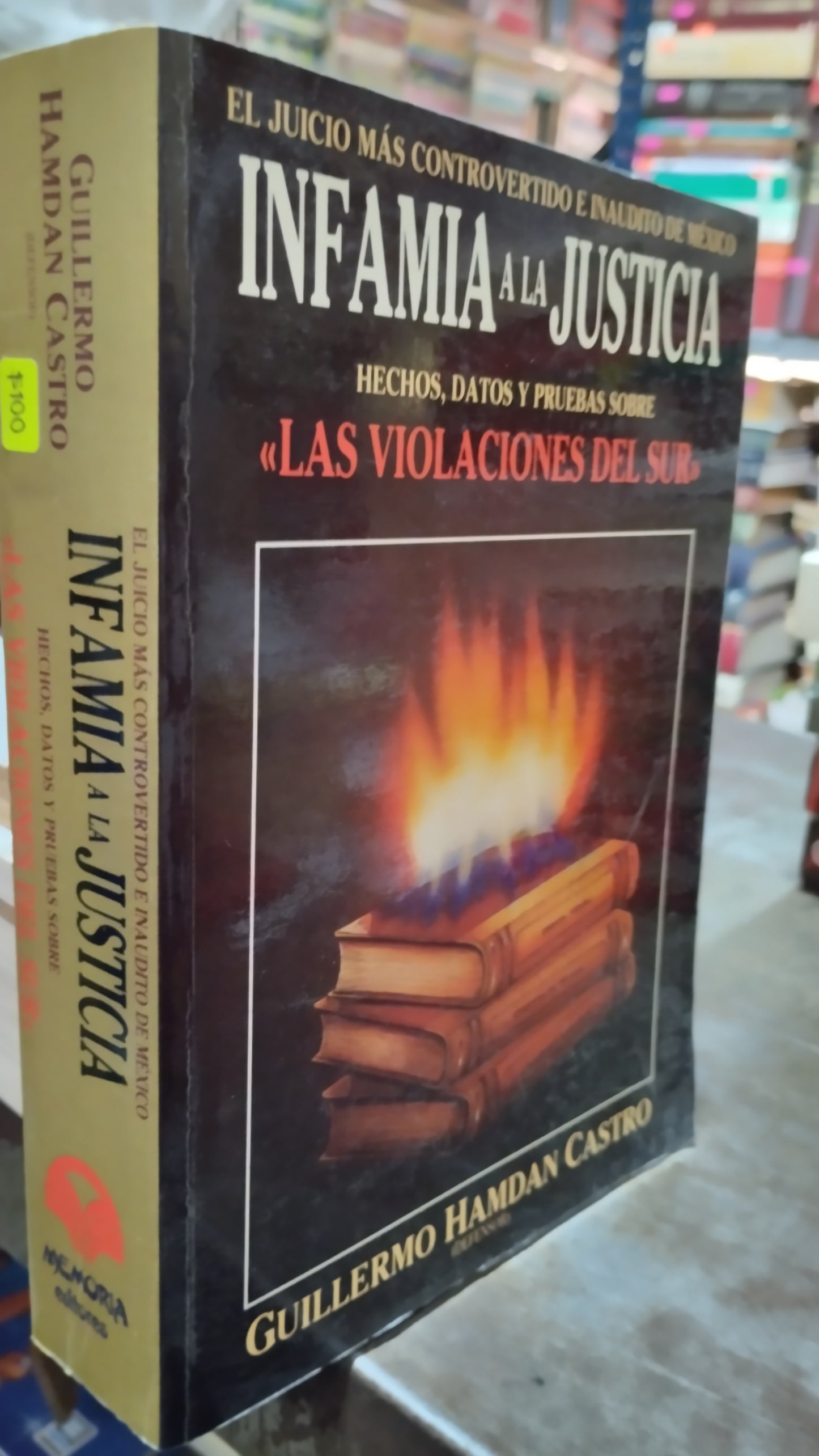 EL JUICIO MAS CONTROVERTIDO E INAUDITO DE MEXICO INFAMIA A LA JUSTICIA HECHOS DATOS Y PRUEBAS SOBRE LAS VIOLACIONES DEL SUR POR GUILLERMO HAMDAN CASTRO LIBRO USADO POLITICA ALDAMA